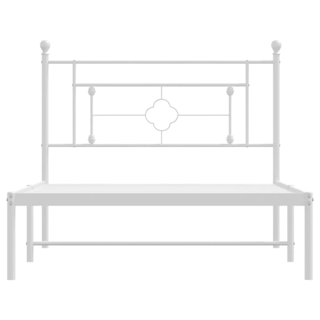 8721012249172_g_en_hd_3 vidaXL Metal Bed Frame without Mattress with Headboard White 107x203 cm King Single - Image 5
