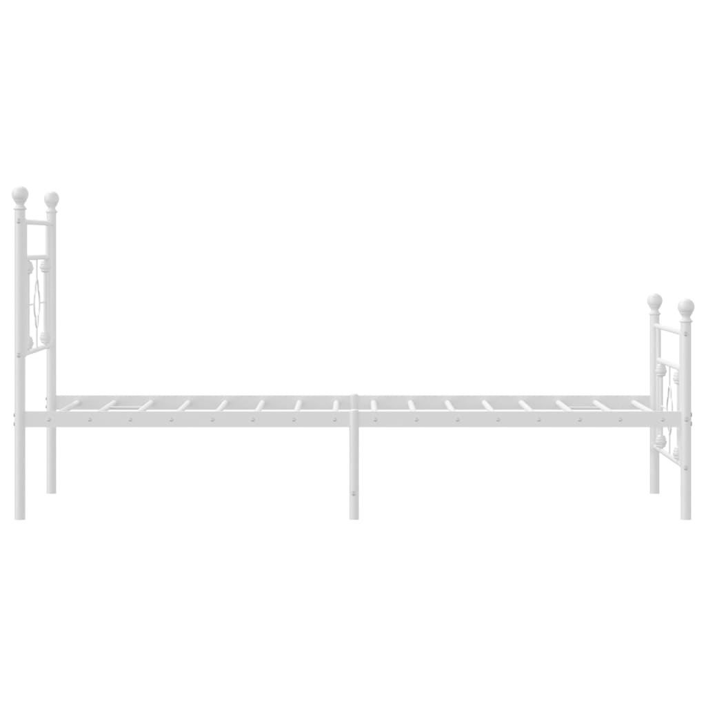 8721012249318_g_en_hd_4 vidaXL Metal Bed Frame without Mattress with Footboard White 90x190 cm - Image 6