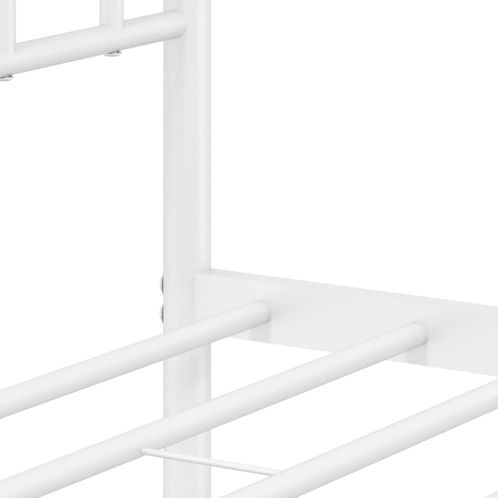 8721012249356_g_en_hd_8 vidaXL Metal Bed Frame without Mattress with Footboard White 107x203 cm King Single - Image 10