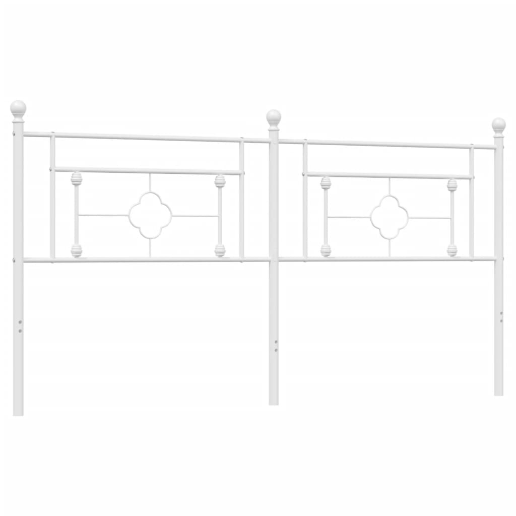 8721012249578_a_en_hd_1 vidaXL Metal Headboard White 183 cm King - Image 2