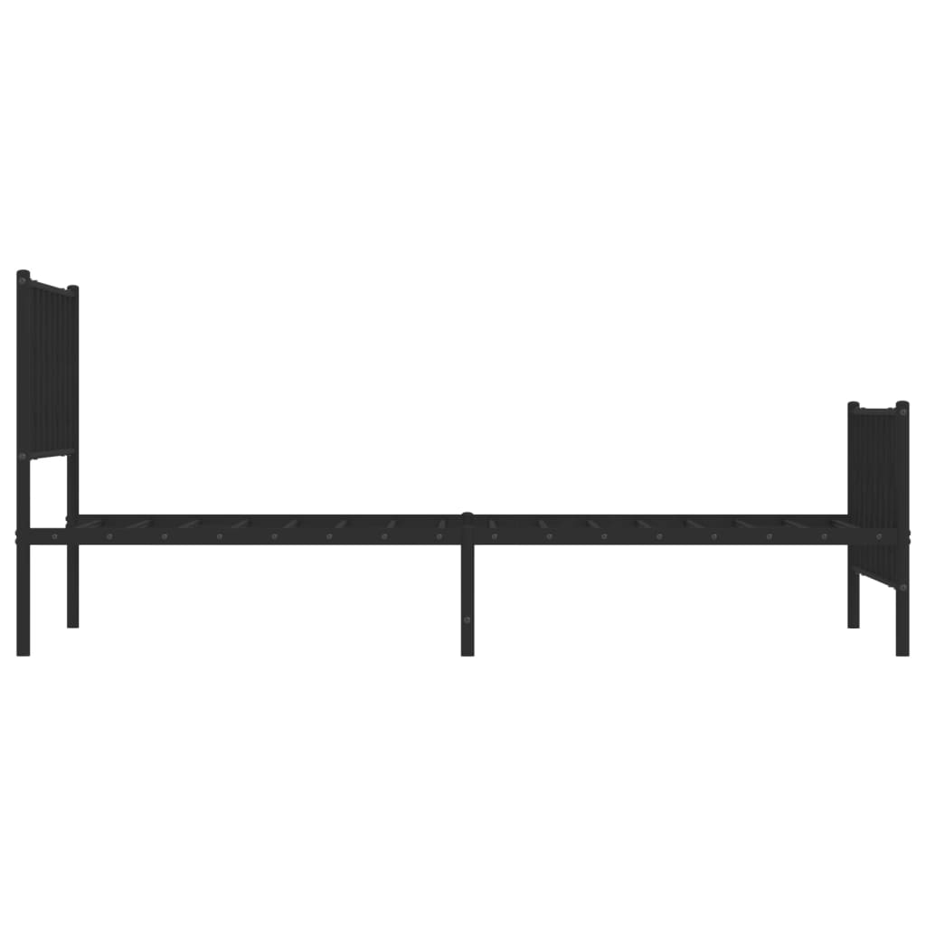 8721012249844_g_en_hd_4 vidaXL Metal Bed Frame without Mattress with Footboard Black 107x203 cm King Single - Image 6