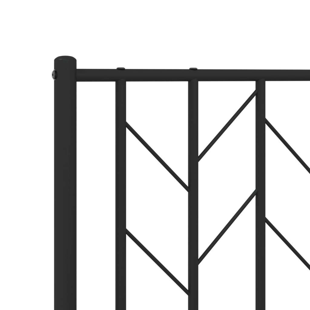 8721012249844_g_en_hd_6 vidaXL Metal Bed Frame without Mattress with Footboard Black 107x203 cm King Single - Image 8