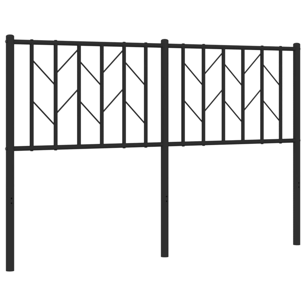 8721012250024_a_en_hd_1 vidaXL Metal Headboard Black 137 cm Double - Image 2