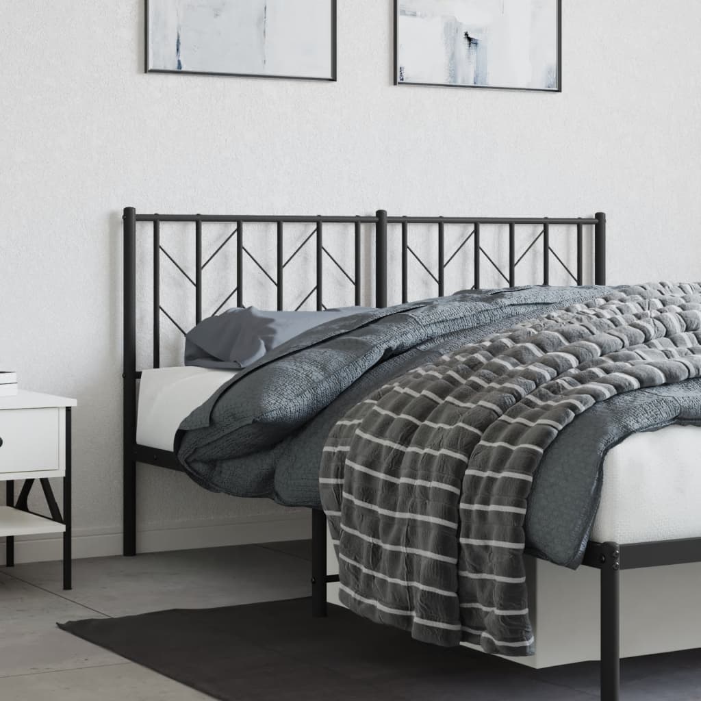 8721012250048_g_en_hd_1 vidaXL Metal Headboard Black 152 cm Queen - Image 3