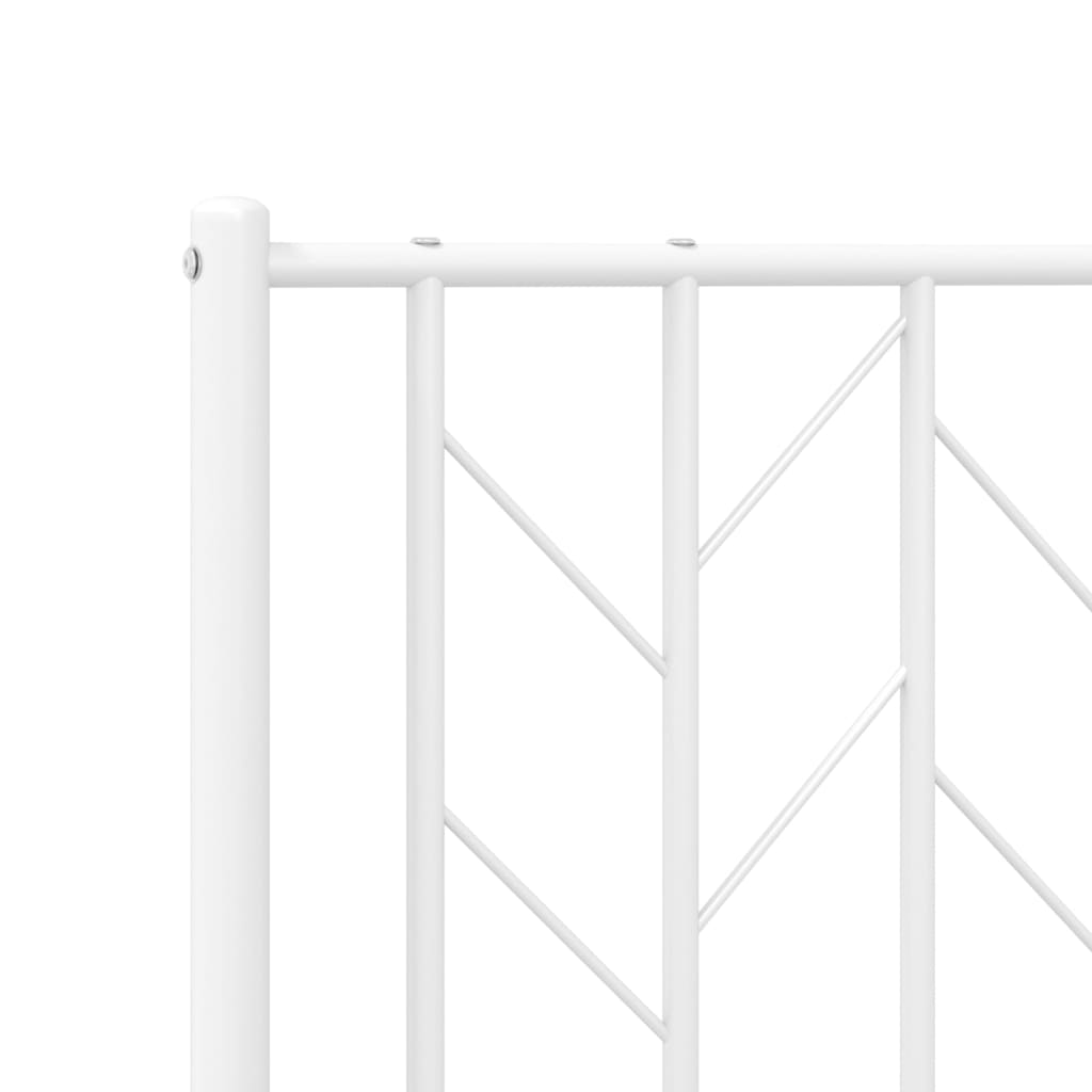 8721012250185_g_en_hd_6 vidaXL Metal Bed Frame without Mattress with Headboard White 135x190 cm - Image 8
