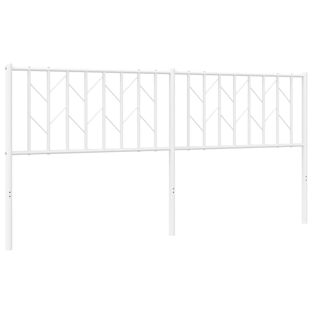 8721012250550_a_en_hd_1 vidaXL Metal Headboard White 183 cm King - Image 2