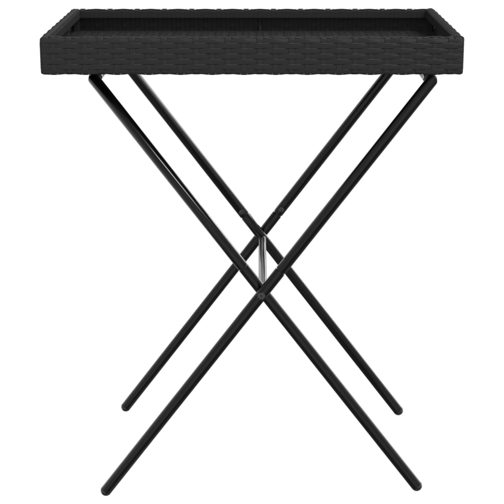 8721012262270_g_en_hd_3 vidaXL Folding Tray Table Black 65x40x75 cm Poly Rattan - Image 5
