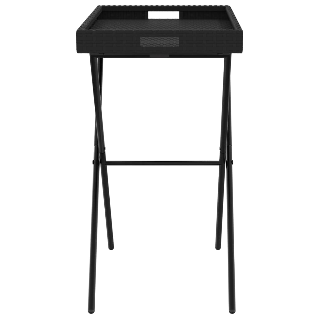 8721012262270_g_en_hd_4 vidaXL Folding Tray Table Black 65x40x75 cm Poly Rattan - Image 6