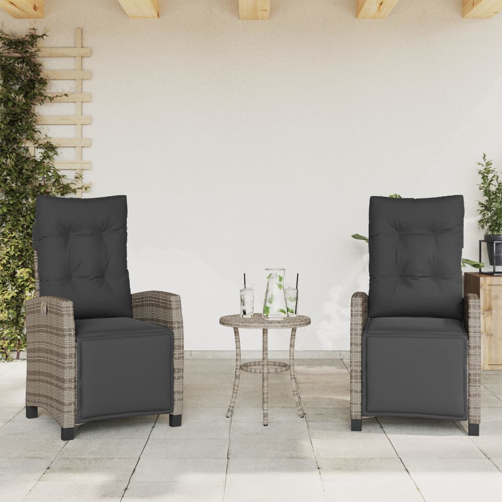 8721012263437_m_en_hd_1 vidaXL Reclining Garden Chairs 2 pcs with Footrest Grey Poly Rattan - Image 1