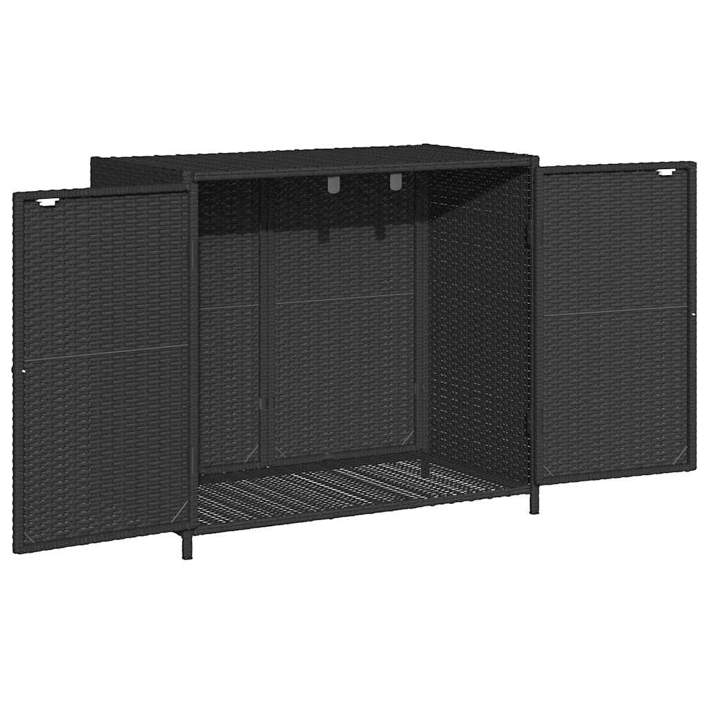 8721012264694_g_en_hd_3 vidaXL Garden Storage Cabinet Black 83x45x76 cm Poly Rattan - Image 6