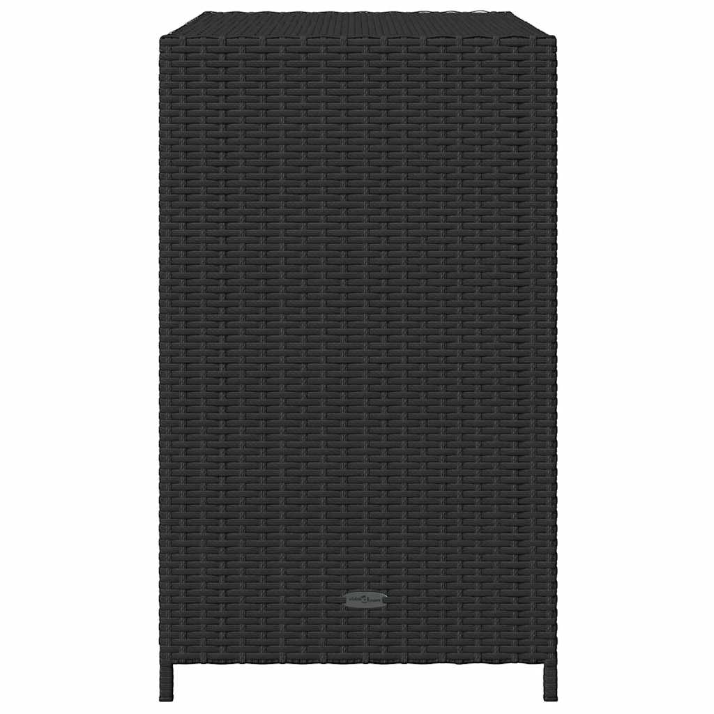 8721012264694_g_en_hd_5 vidaXL Garden Storage Cabinet Black 83x45x76 cm Poly Rattan - Image 8