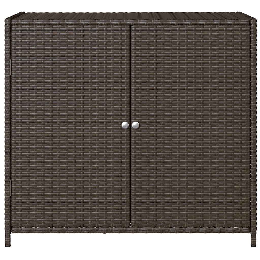 8721012264700_g_en_hd_4 vidaXL Garden Storage Cabinet Brown 83x45x76 cm Poly Rattan - Image 6