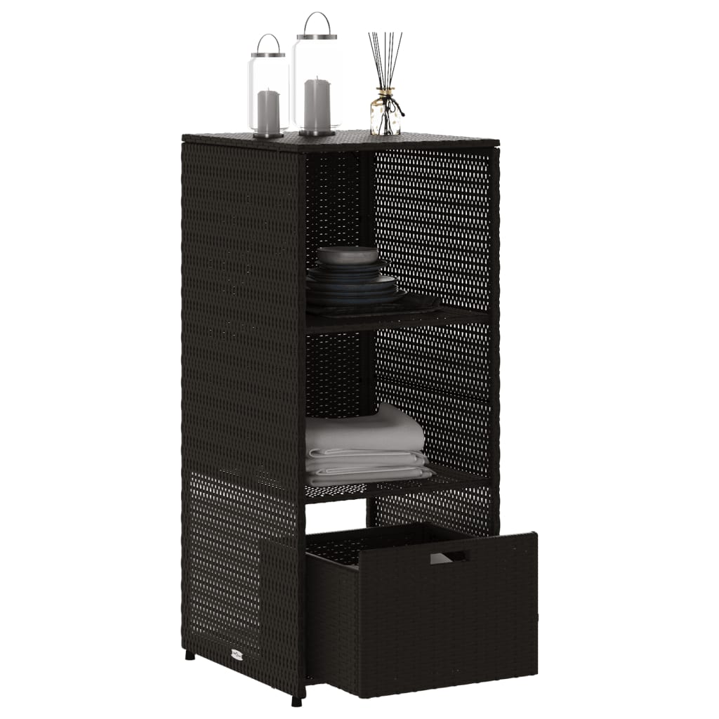 8721012264731_g_en_hd_3 vidaXL Garden Storage Cabinet Black 50x55x115 cm Poly Rattan - Image 6