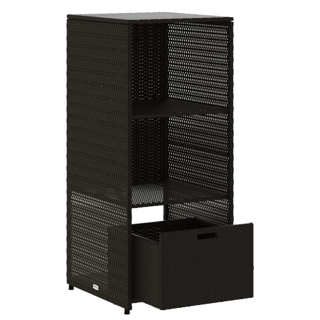 8721012264731_g_en_hd_4 vidaXL Garden Storage Cabinet Black 50x55x115 cm Poly Rattan - Image 7