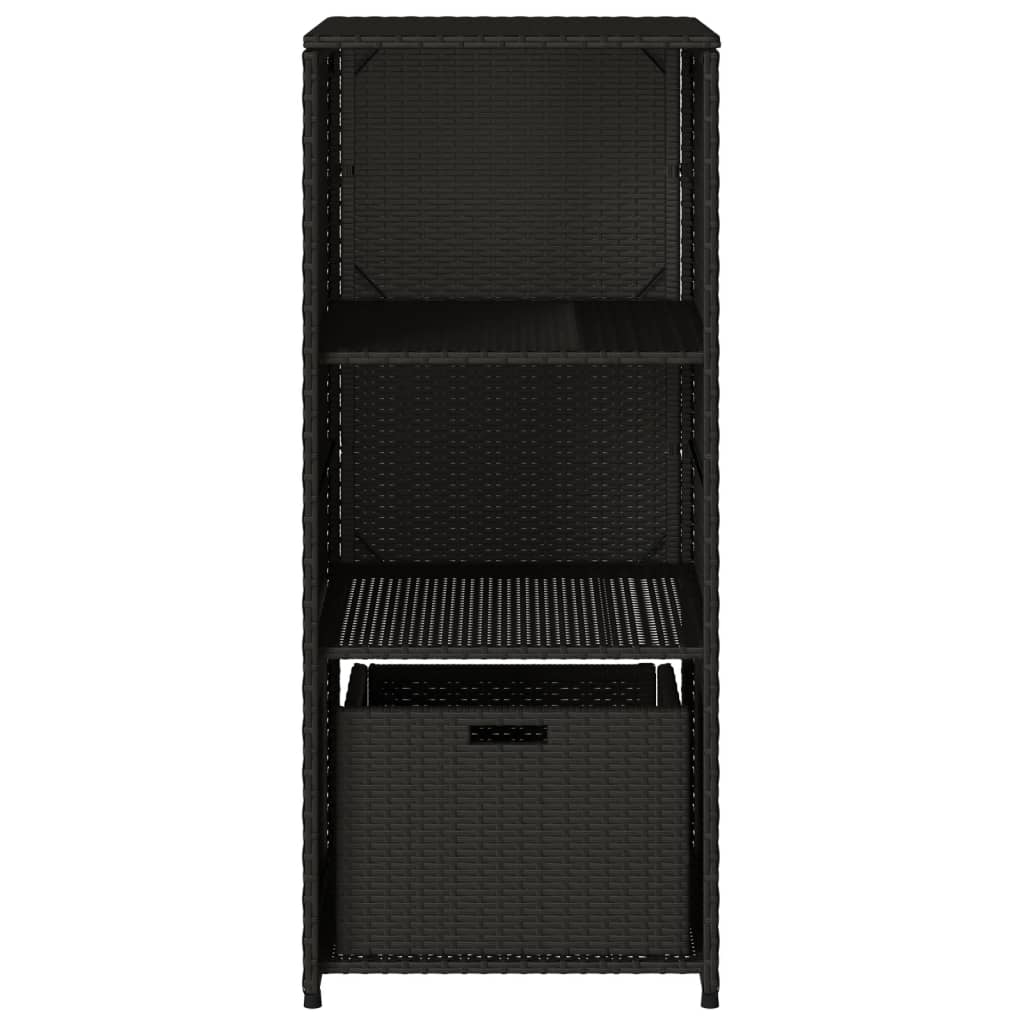 8721012264731_g_en_hd_5 vidaXL Garden Storage Cabinet Black 50x55x115 cm Poly Rattan - Image 8