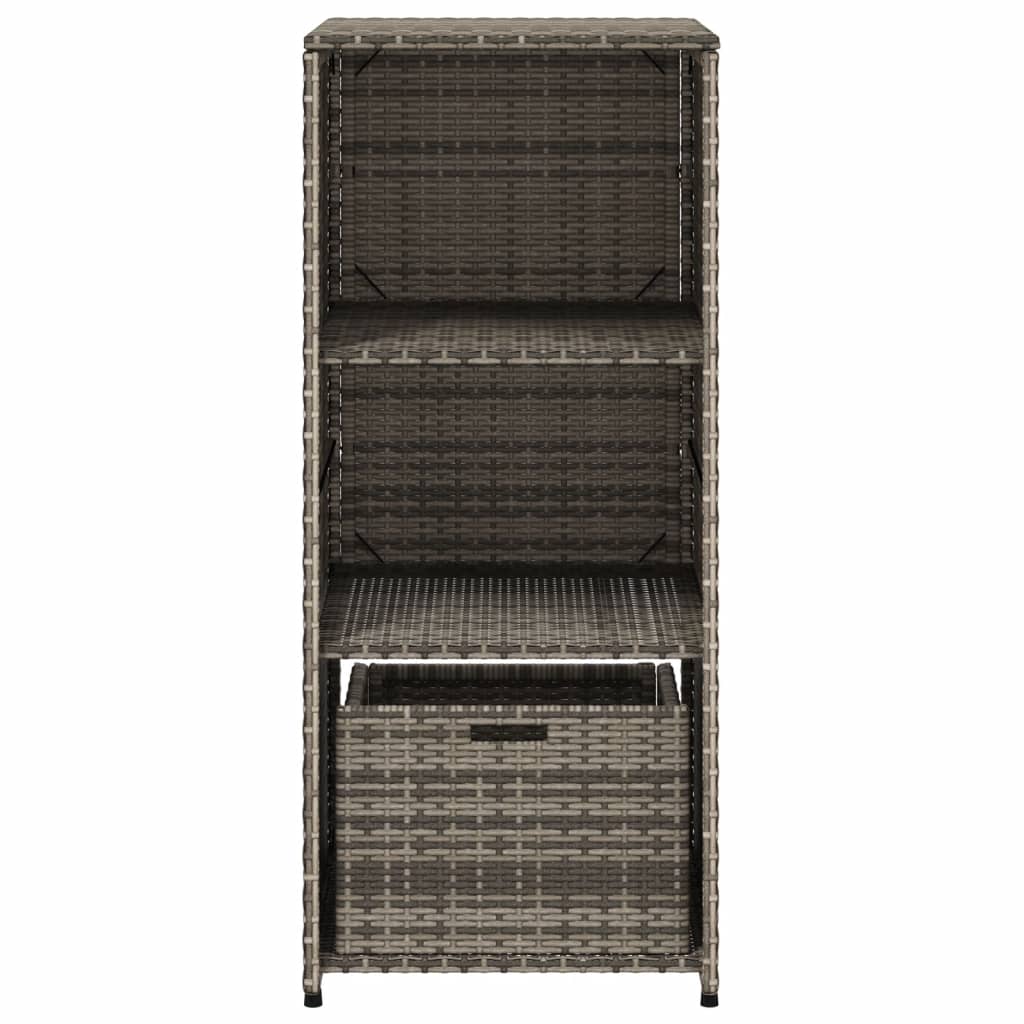 8721012264755_g_en_hd_5 vidaXL Garden Storage Cabinet Grey 50x55x115 cm Poly Rattan - Image 8