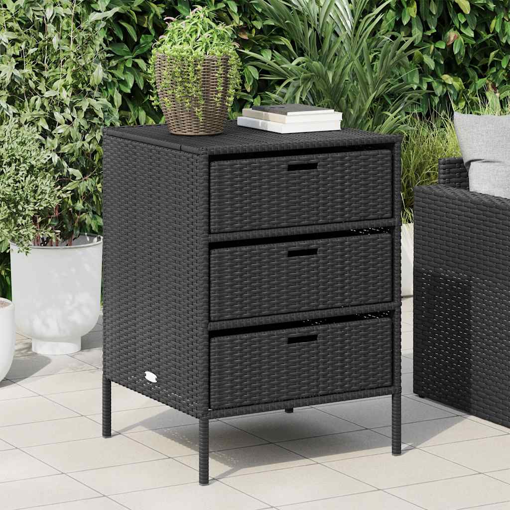 8721012264779_g_en_hd_1 vidaXL Garden Storage Cabinet Black 55x59x80 cm Poly Rattan - Image 4