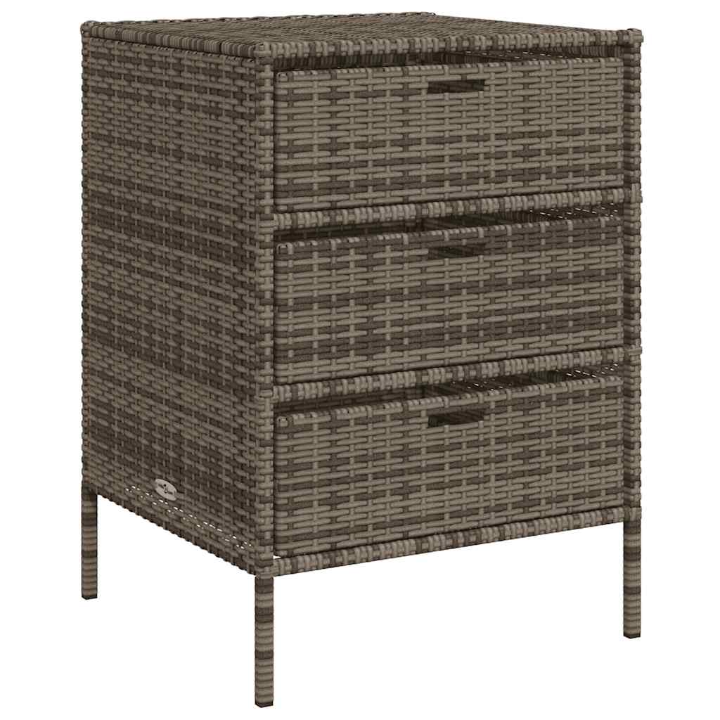 8721012264793_a_en_hd_1 vidaXL Garden Storage Cabinet Grey 55x59x80 cm Poly Rattan - Image 2