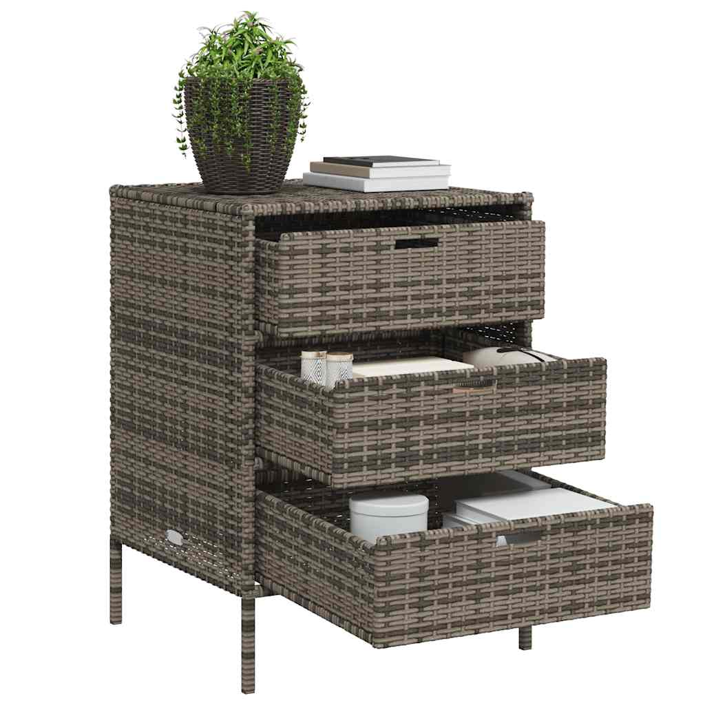 8721012264793_g_en_hd_2 vidaXL Garden Storage Cabinet Grey 55x59x80 cm Poly Rattan - Image 5