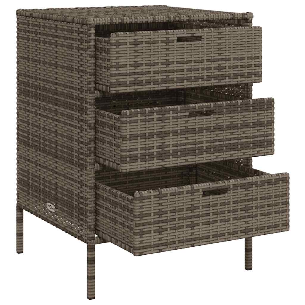 8721012264793_g_en_hd_3 vidaXL Garden Storage Cabinet Grey 55x59x80 cm Poly Rattan - Image 6