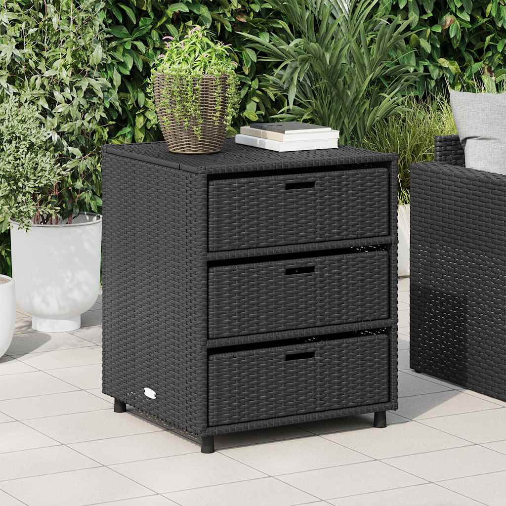 8721012264816_g_en_hd_1 vidaXL Garden Storage Cabinet Black 55x59x69 cm Poly Rattan - Image 4
