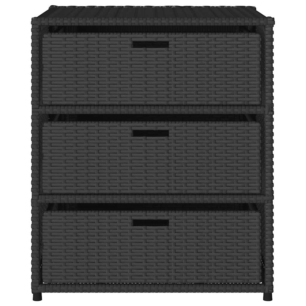 8721012264816_g_en_hd_3 vidaXL Garden Storage Cabinet Black 55x59x69 cm Poly Rattan - Image 6