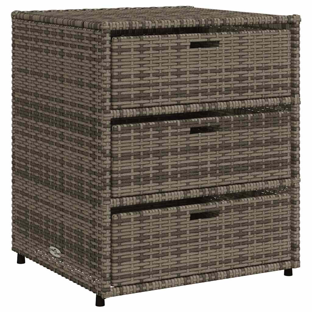 8721012264830_a_en_hd_1 vidaXL Garden Storage Cabinet Grey 55x59x69 cm Poly Rattan - Image 2