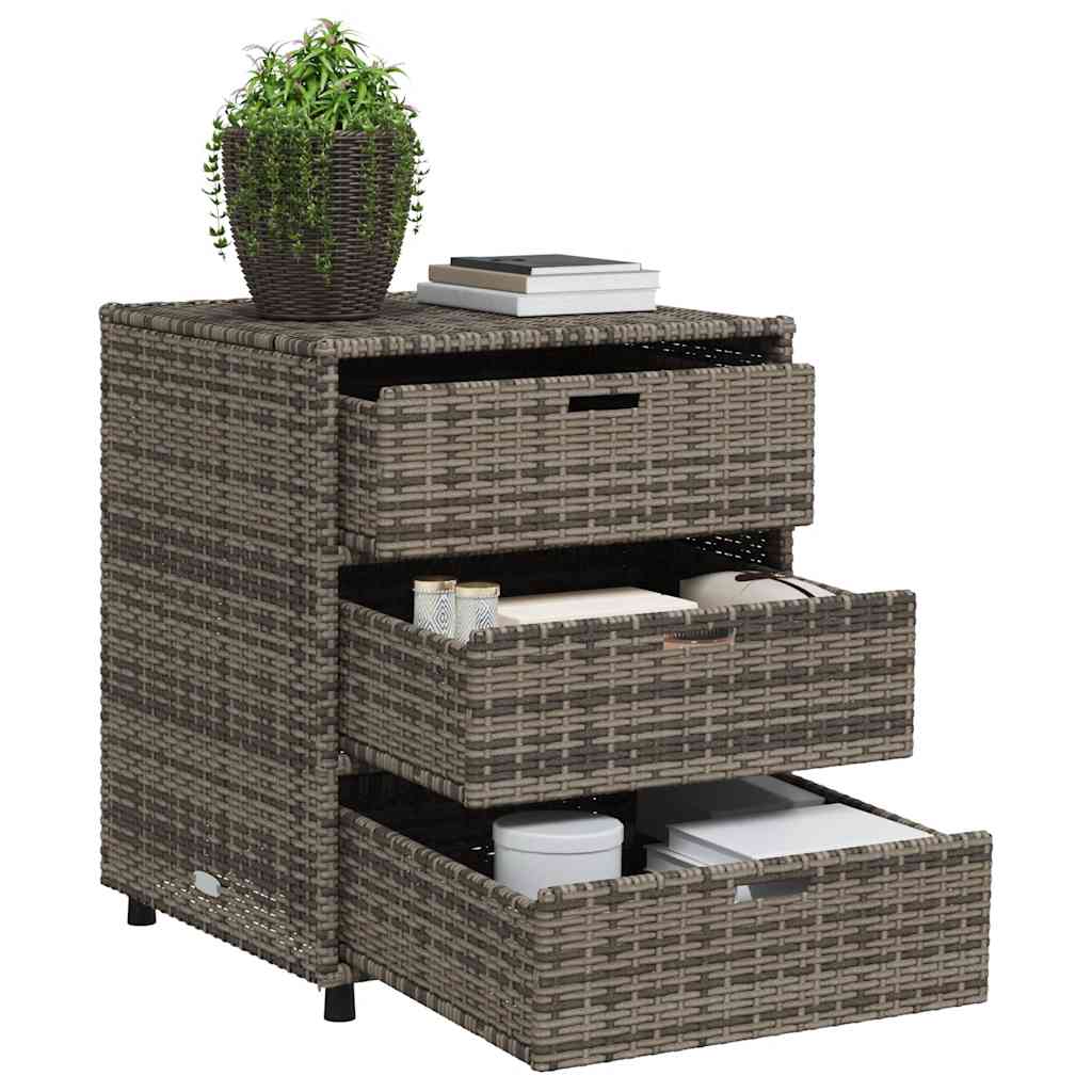 8721012264830_g_en_hd_2 vidaXL Garden Storage Cabinet Grey 55x59x69 cm Poly Rattan - Image 5