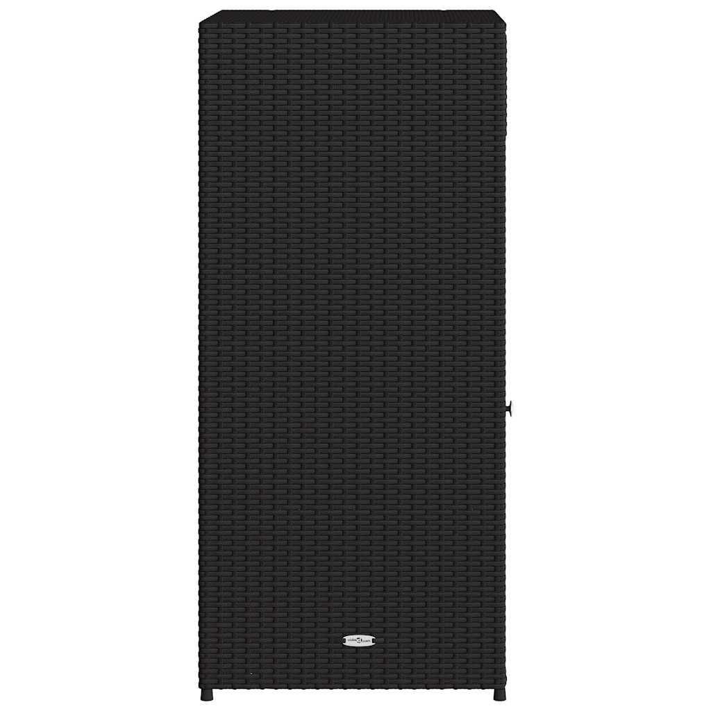 8721012264854_g_en_hd_6 vidaXL Garden Storage Cabinet Black 55x55x111 cm Poly Rattan - Image 8