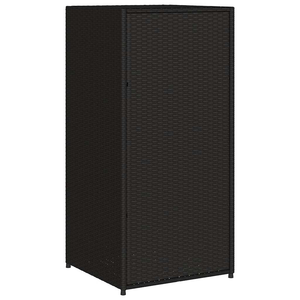 8721012264854_g_en_hd_7 vidaXL Garden Storage Cabinet Black 55x55x111 cm Poly Rattan - Image 9
