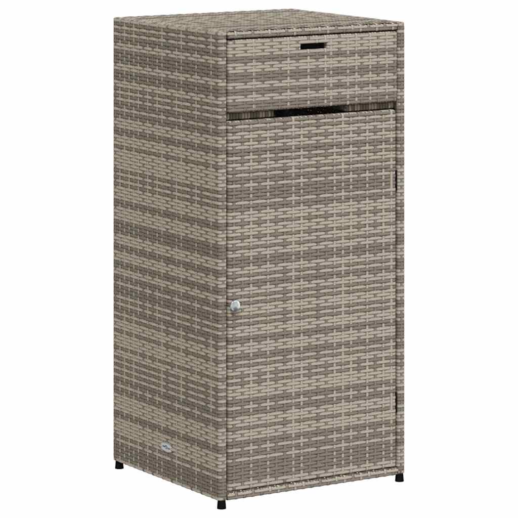 8721012264878_a_en_hd_1 vidaXL Garden Storage Cabinet Grey 55x55x111 cm Poly Rattan - Image 2