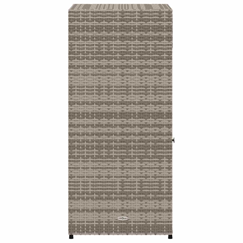 8721012264878_g_en_hd_6 vidaXL Garden Storage Cabinet Grey 55x55x111 cm Poly Rattan - Image 8