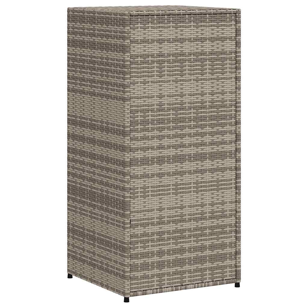8721012264878_g_en_hd_7 vidaXL Garden Storage Cabinet Grey 55x55x111 cm Poly Rattan - Image 9