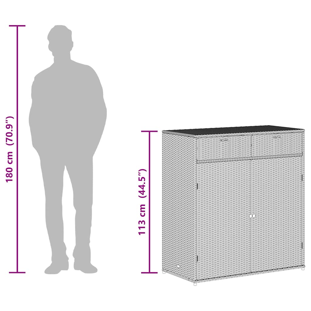 8721012264908_g_en_hd_11 vidaXL Garden Storage Cabinet Brown 105x55x113 cm Poly Rattan - Image 14
