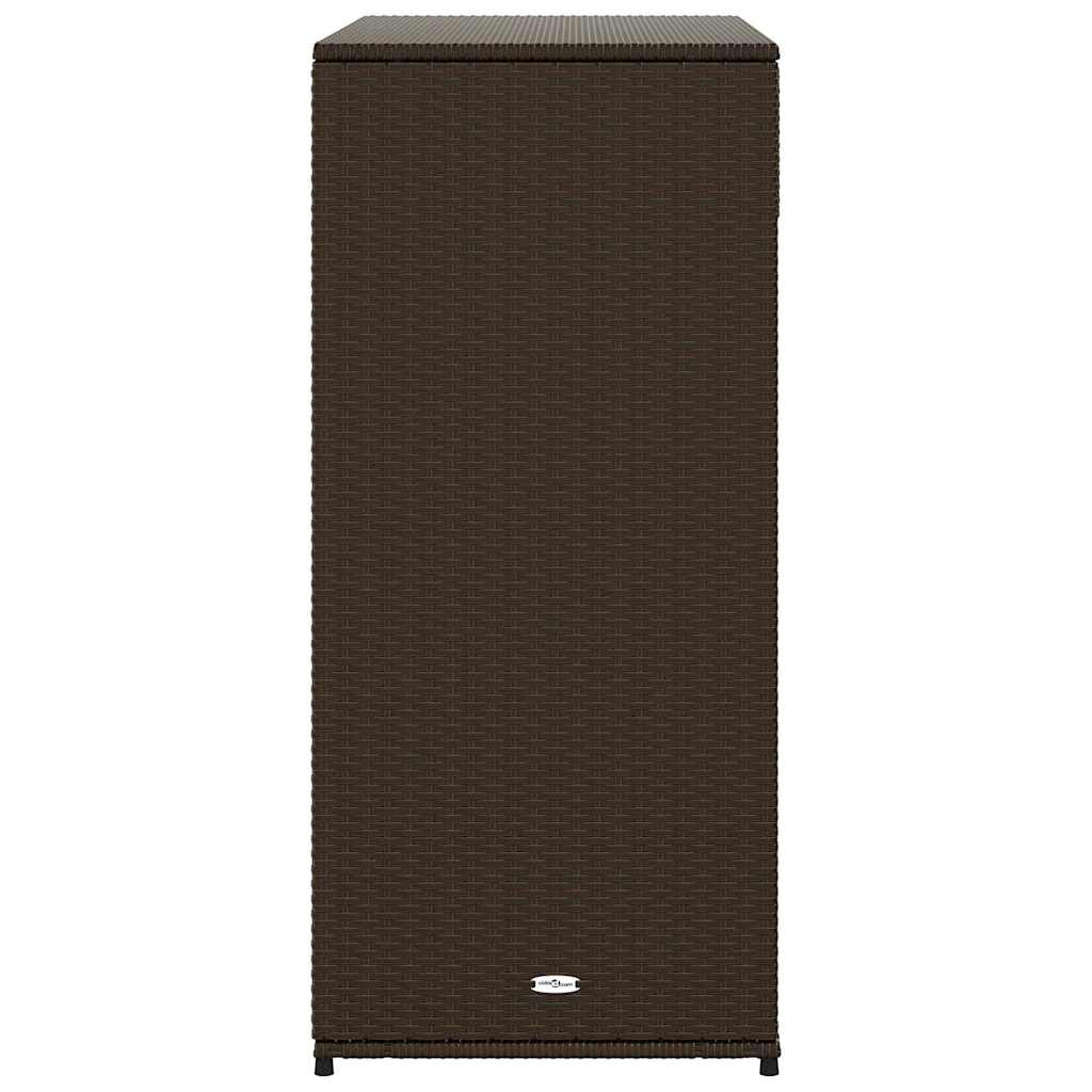 8721012264908_g_en_hd_6 vidaXL Garden Storage Cabinet Brown 105x55x113 cm Poly Rattan - Image 8
