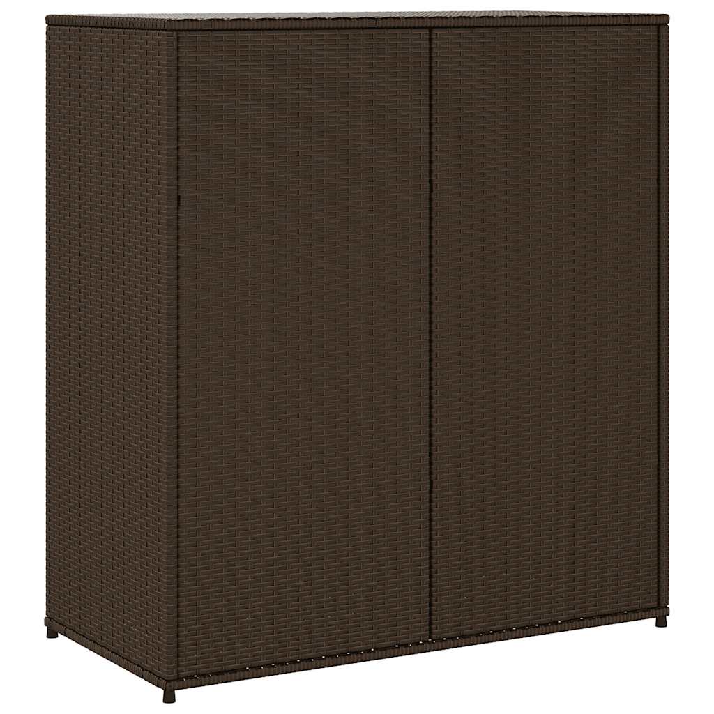 8721012264908_g_en_hd_7 vidaXL Garden Storage Cabinet Brown 105x55x113 cm Poly Rattan - Image 9