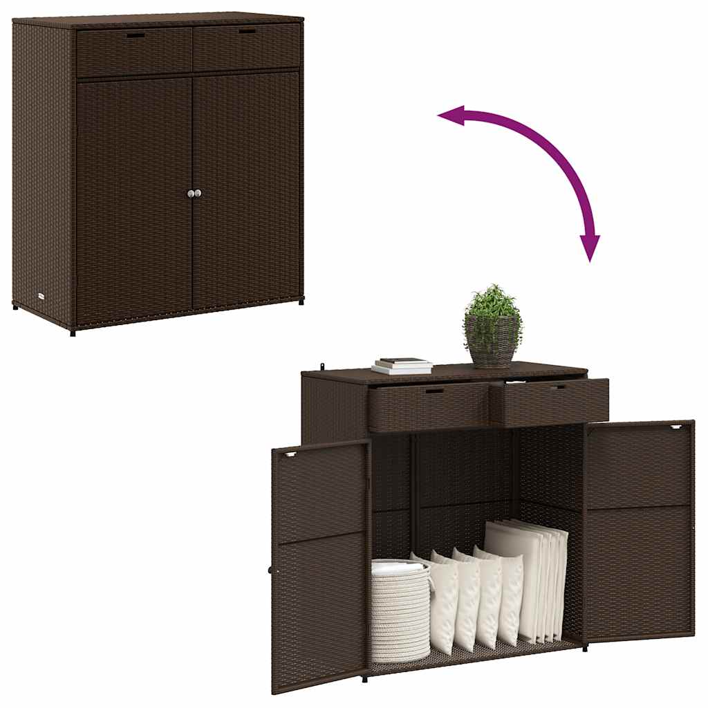 8721012264908_g_en_hd_8 vidaXL Garden Storage Cabinet Brown 105x55x113 cm Poly Rattan - Image 10