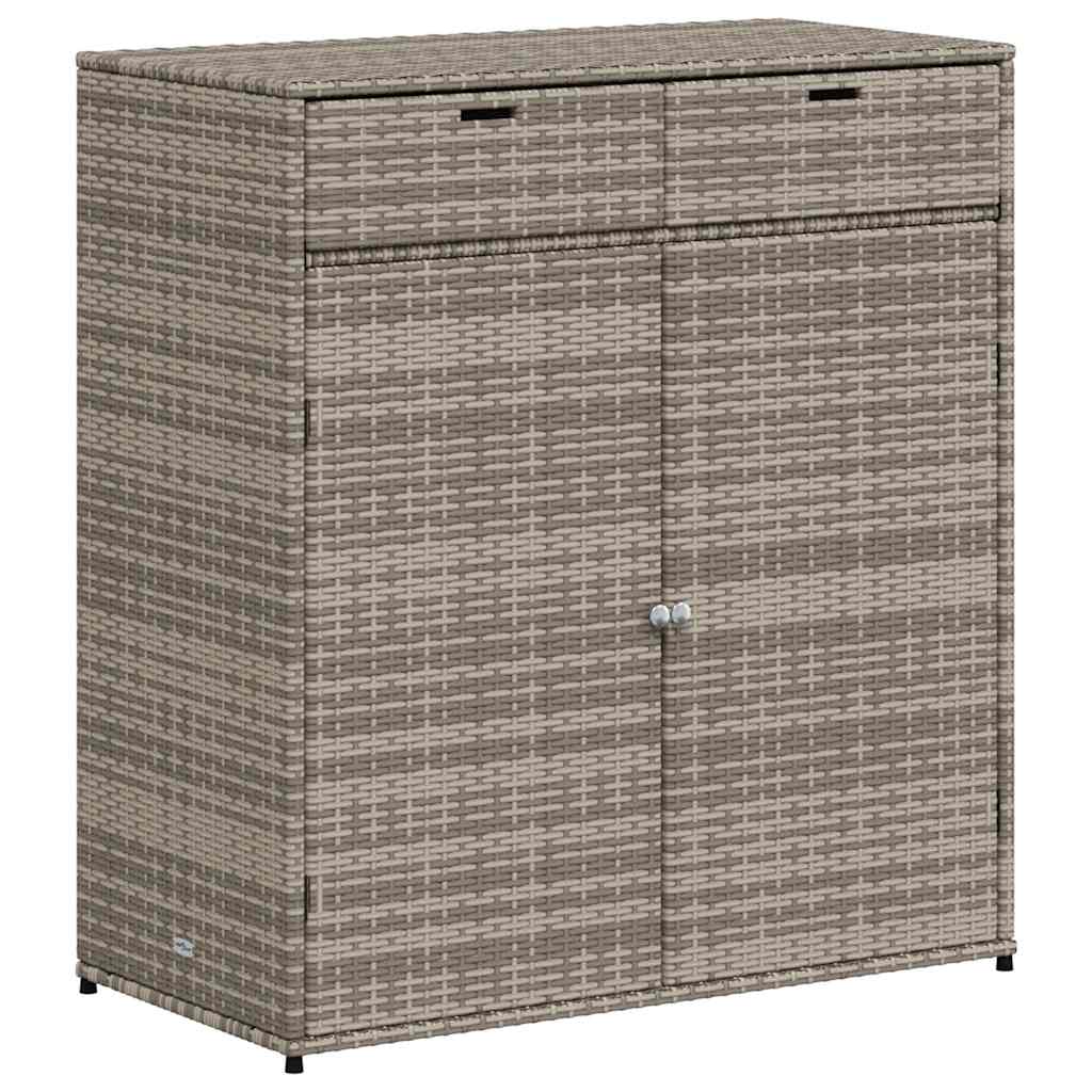 8721012264915_a_en_hd_1 vidaXL Garden Storage Cabinet Grey 105x55x113 cm Poly Rattan - Image 2
