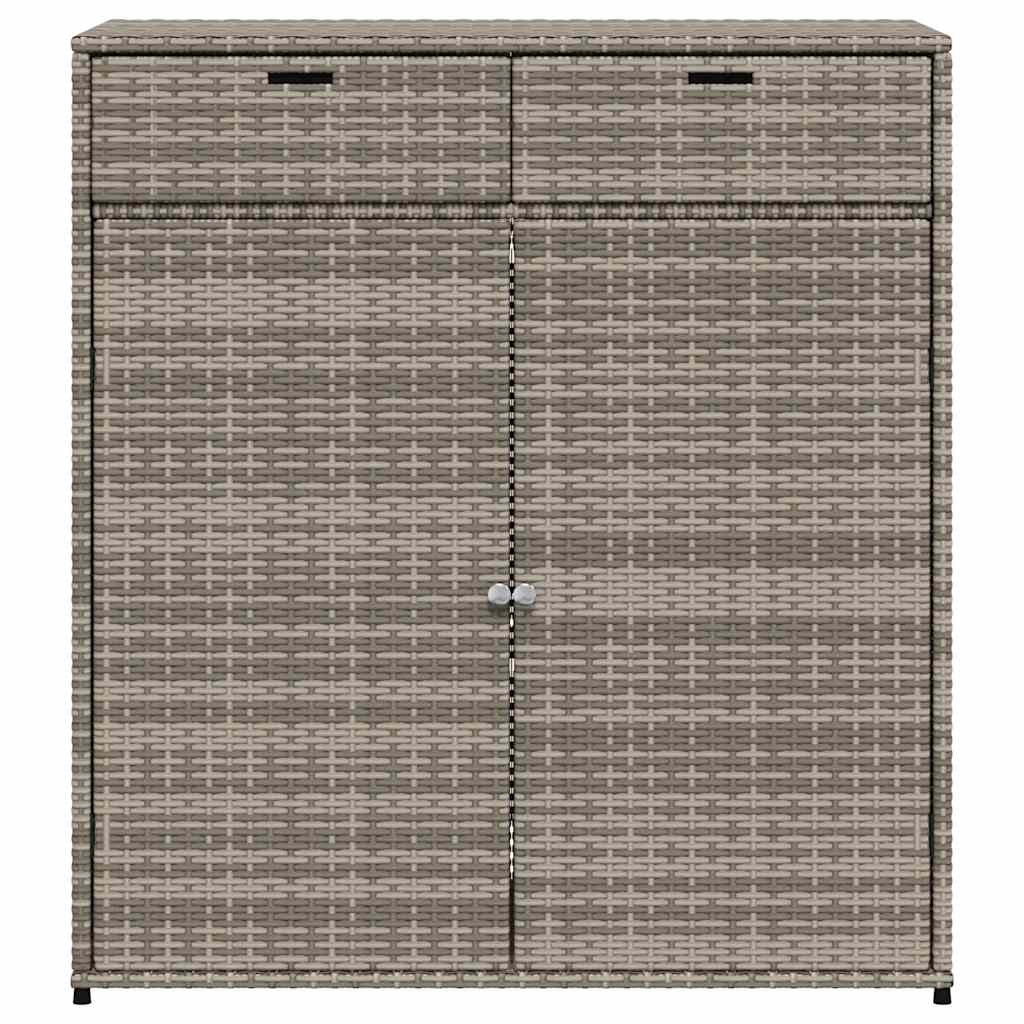 8721012264915_g_en_hd_4 vidaXL Garden Storage Cabinet Grey 105x55x113 cm Poly Rattan - Image 6
