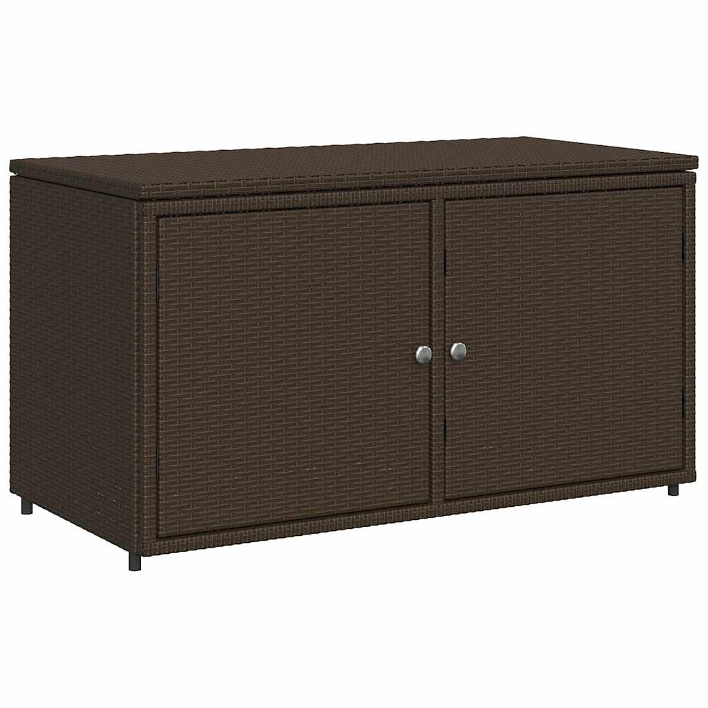 8721012264946_a_en_hd_1 vidaXL Garden Storage Cabinet Brown 110x55x60.5 cm Poly Rattan - Image 2