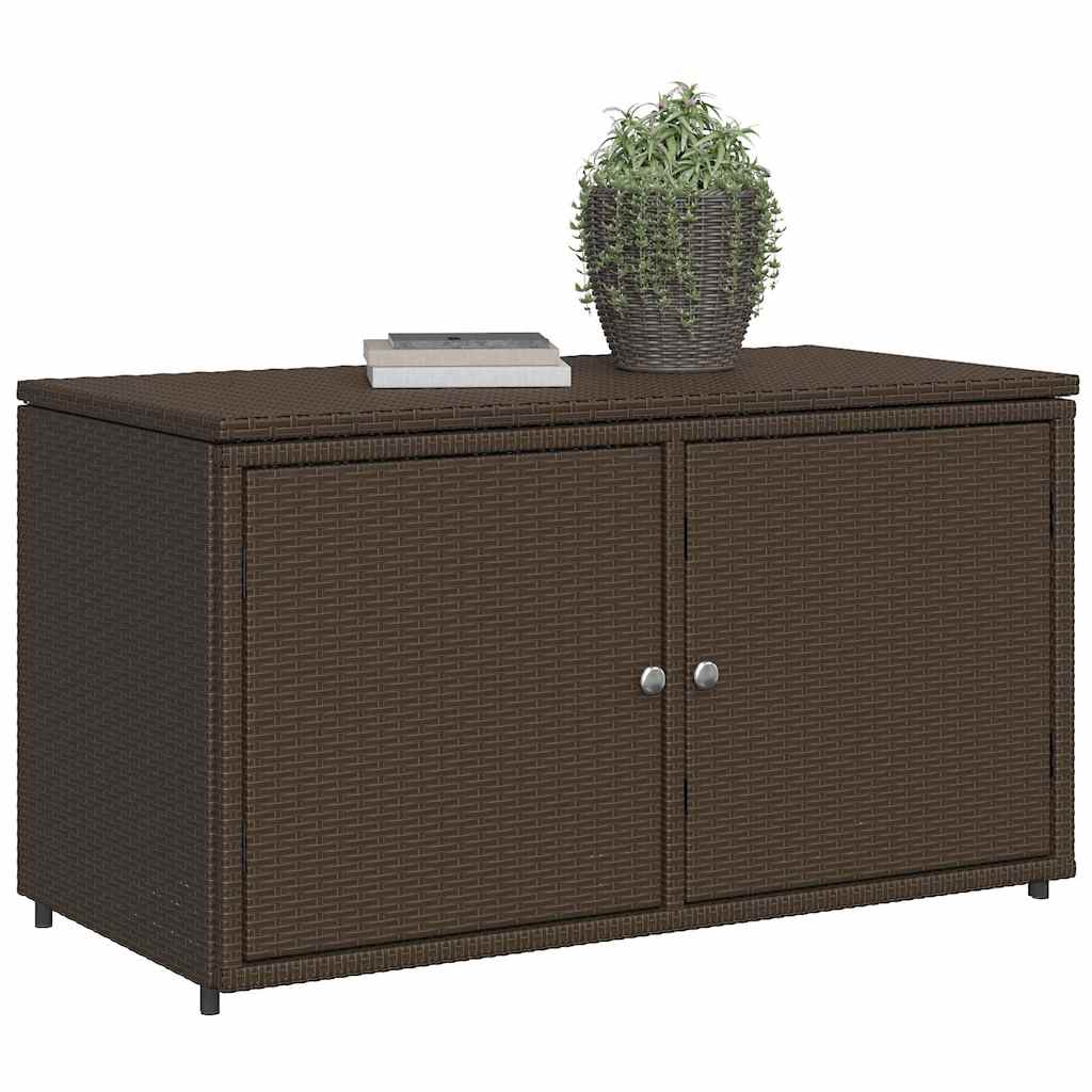 8721012264946_g_en_hd_2 vidaXL Garden Storage Cabinet Brown 110x55x60.5 cm Poly Rattan - Image 4