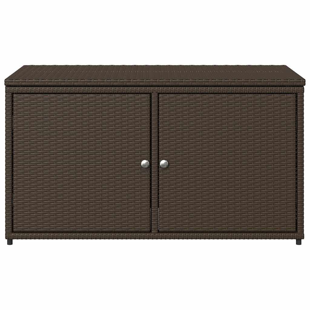 8721012264946_g_en_hd_5 vidaXL Garden Storage Cabinet Brown 110x55x60.5 cm Poly Rattan - Image 7