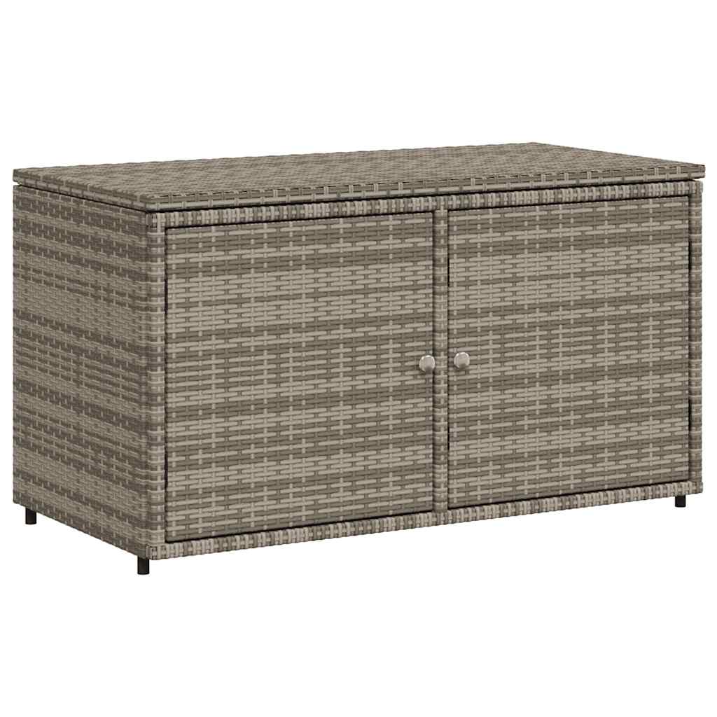 8721012264953_a_en_hd_1 vidaXL Garden Storage Cabinet Grey 110x55x60.5 cm Poly Rattan - Image 2