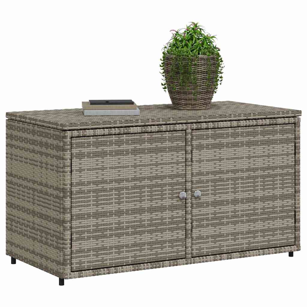 8721012264953_g_en_hd_2 vidaXL Garden Storage Cabinet Grey 110x55x60.5 cm Poly Rattan - Image 4