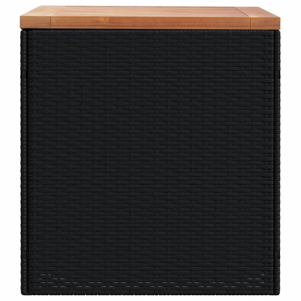 8721012265004_g_en_hd_3 vidaXL Garden Storage Box Black 110x50x54 cm Poly Rattan Acacia Wood - Image 5