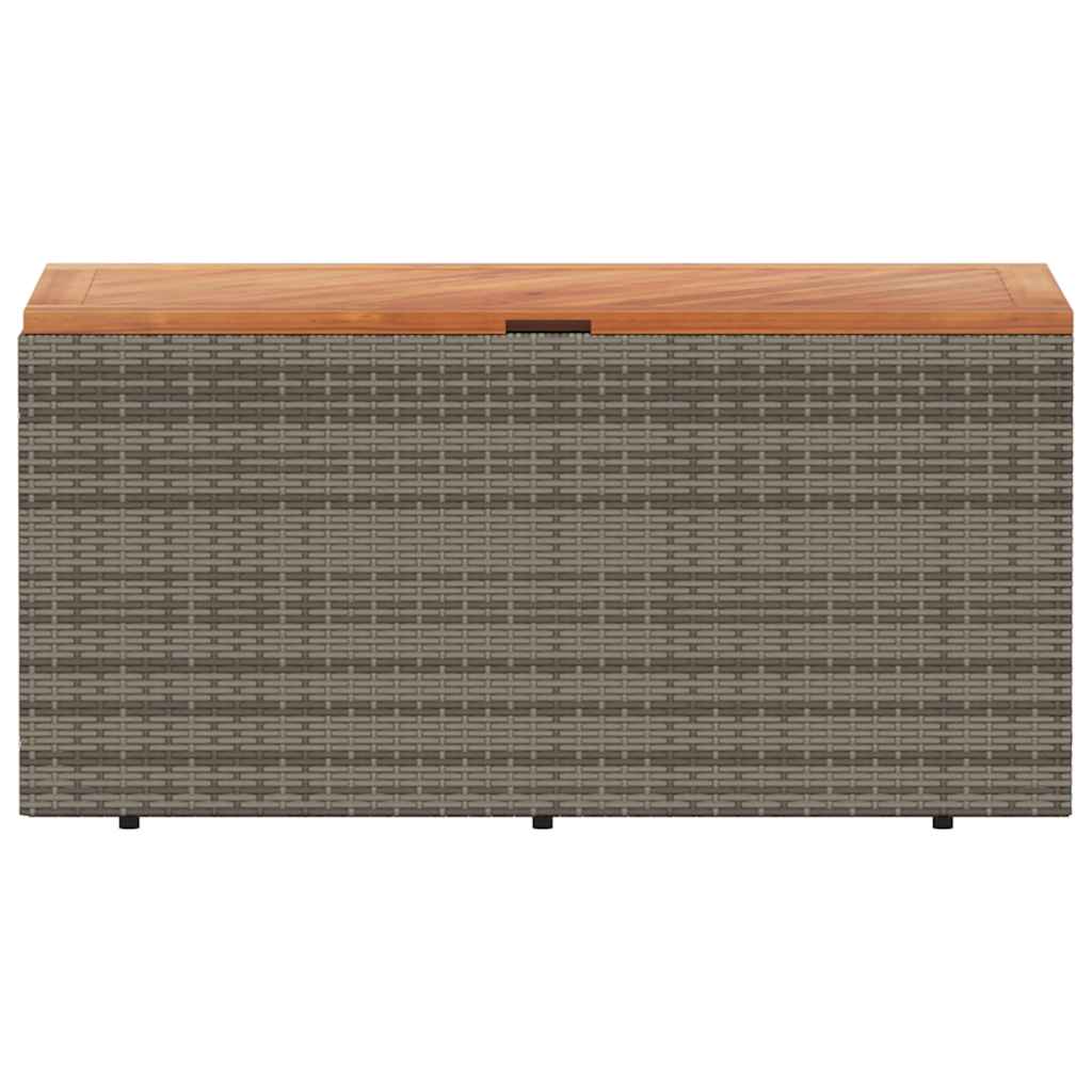 8721012265011_g_en_hd_2 vidaXL Garden Storage Box Grey 110x50x54 cm Poly Rattan Acacia Wood - Image 4