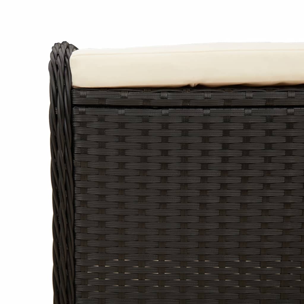 8721012265141_g_en_hd_5 vidaXL Garden Stool with Cushion Black 58x46x46 cm Poly Rattan - Image 7