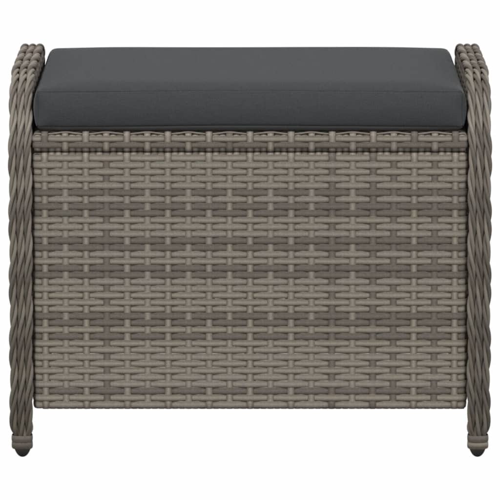 8721012265158_g_en_hd_2 vidaXL Garden Stool with Cushion Grey 58x46x46 cm Poly Rattan - Image 4