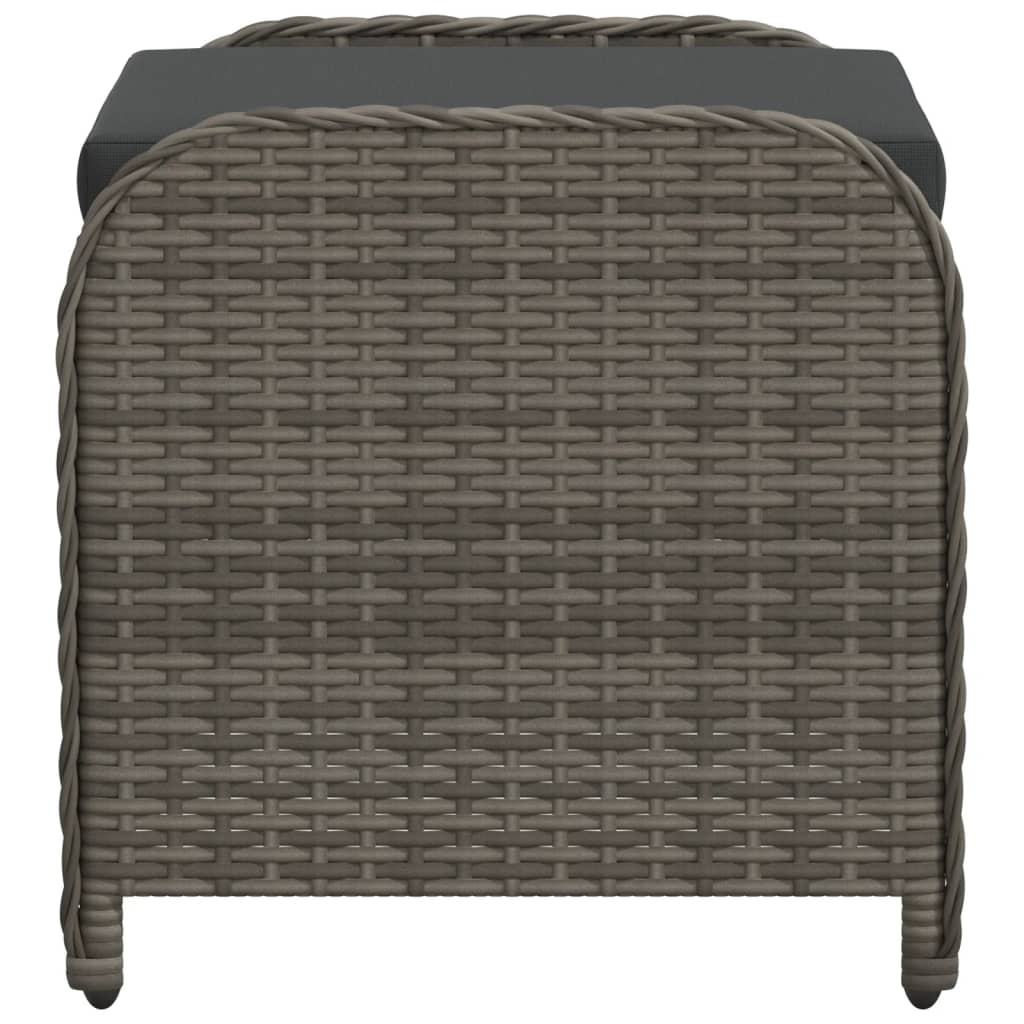 8721012265158_g_en_hd_3 vidaXL Garden Stool with Cushion Grey 58x46x46 cm Poly Rattan - Image 5