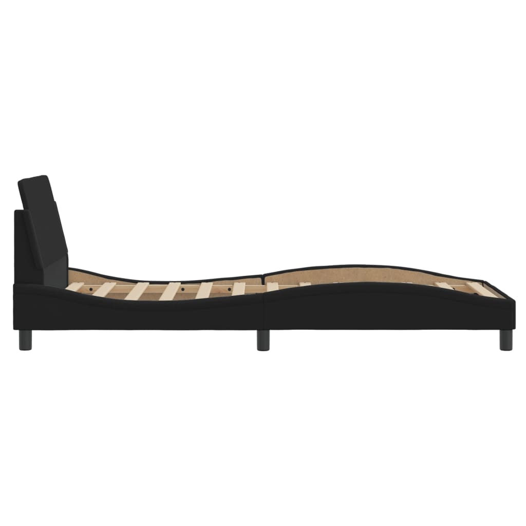 8721012266254_g_en_hd_3 vidaXL Bed Frame with Headboard "Dover" Black 90x190 cm Fabric - Image 5
